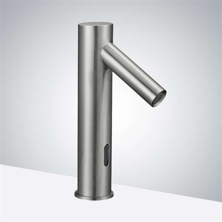 Fontana Tripod Commercial Automatic Electronic Hands Free Brushed Nickel Faucet