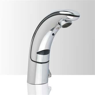 Fontana Brio Chrome Finish Commercial Automatic Sensor Faucets Deck Mounted Commercial