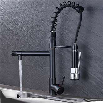 Vienna Classico Deck Mount Kitchen Sink Faucet with Pull Down Sprayer