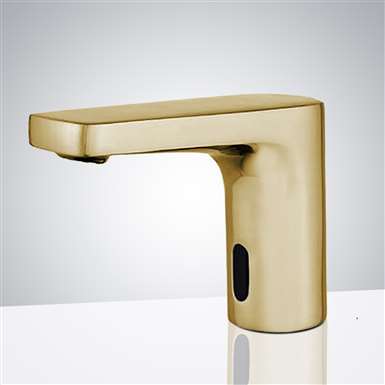 Fontana Commercial Brushed Gold Touch less Automatic Sensor Faucet