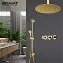 Bravat Crystal Gold Mixer Shower Set