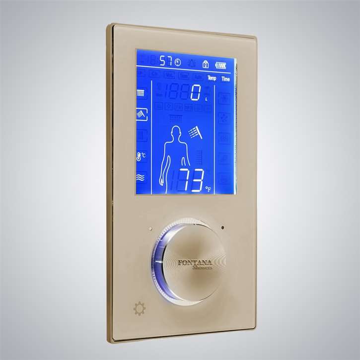 Fontana Shower In Champagne System Digital Shower Control Shower Mixer