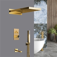 Fontana Mia Designer Gold Finish Shower Set