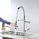 Grecia Deck Mount Single Handle Kitchen Sink Faucet with Pull Down Sprayer