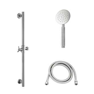 Fontana In a Chrome Finish Handheld Shower With An Adjustable Shower Head and The Hose