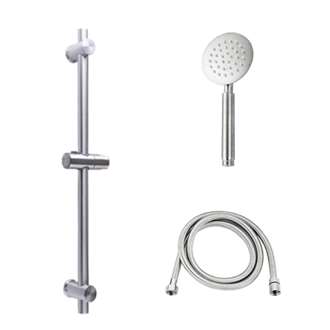 Fontana Handheld Shower in Chrome With a Flexible Shower Head and Hose