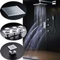 Lombardy Square Shower Head with Massage Jets