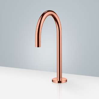 Livorno Commercial Rose Gold Stainless Steel Long Automatic Sensor Faucet
