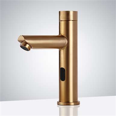 Gold Finish Touchless Automatic Sensor Faucet for commercial and residential use