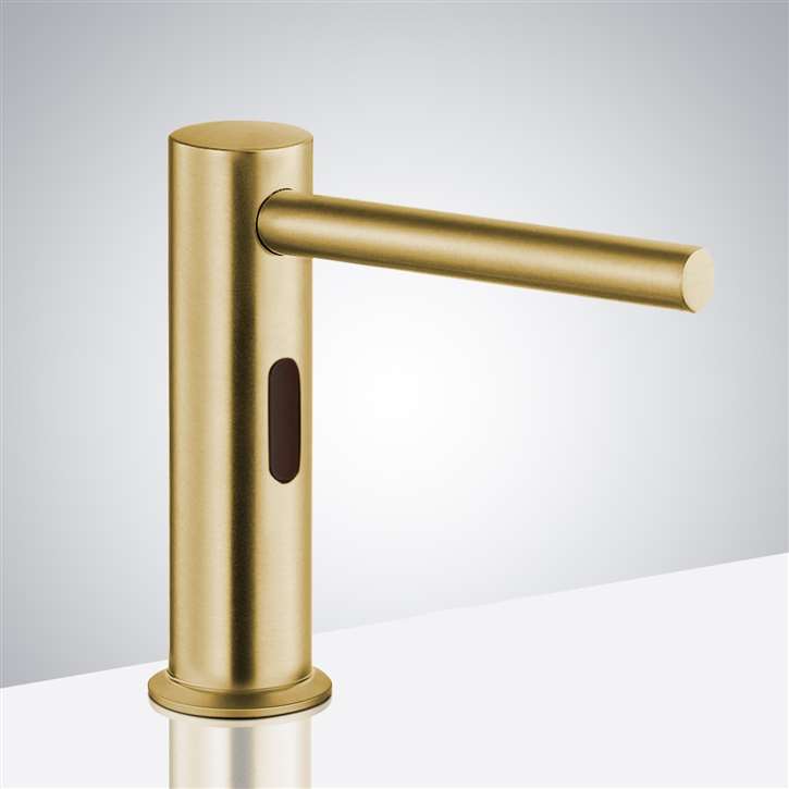 Fontana Lenox Commercial Deck Mount Automatic Soap Dispenser in Brushed Gold