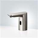 Fontana Cana Automatic Sensor Deck Mounted Commercial Soap Dispenser in Brushed Nickel Finish