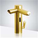 Fontana Lima Gold Finish Commercial Dual Sensor Faucet with Sensor Soap Dispenser