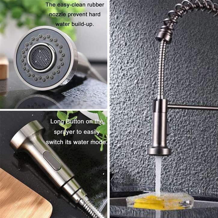 Napoli Polished ABS Technology Pull Out Kitchen Faucet Replacement