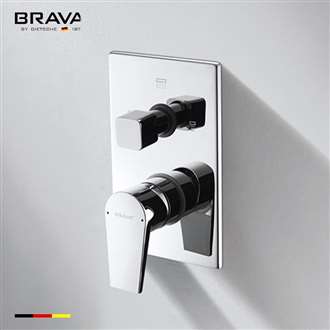 Bravat Stylish Chrome Stainless Steel Water Shower Mixer