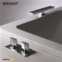 Bravat Beautiful Chrome Deck Mount Bathtub Faucet