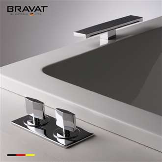 Bravat Beautiful Chrome Deck Mount Bathtub Faucet