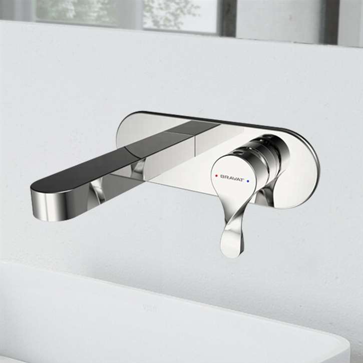 Bravat Beautiful Single Lever Hot & Cold Thermostatic Wall Faucet