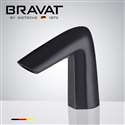 Bravat Matte Black Commercial Deck Mount Automatic Sensor Faucet