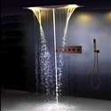 Fontana Showers Amazing Relaxation Wide Ceiling LED Shower Head with Hand-Held Shower