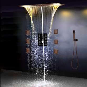 Luxury Oil Rubbed Bronze Shower System