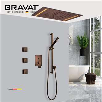 Fontana Showers LED Touch Control Rainfall Shower Head With Hand Shower