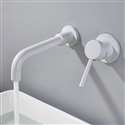 Fontana Milan Single Lever Wall Mount White 8.27" (210MM) Sink Faucet