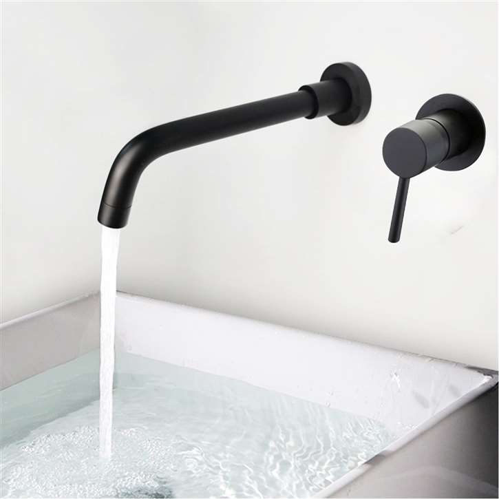 Fontana Milan Single Lever Wall Mounted Dark Oil Rubbed Bronze 210MM Sink Faucet