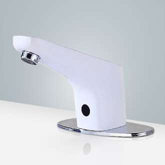 Fontana Sierra Commercial High Quality Atomatic  Touchless Sensor White Sink Faucet