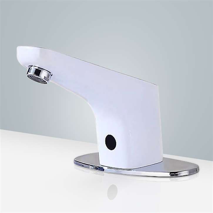 Fontana Sierra Commercial High Quality Atomatic  Touchless Sensor White Sink Faucet