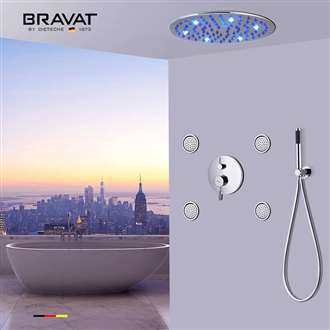 Bravat LED Chrome Shower Set