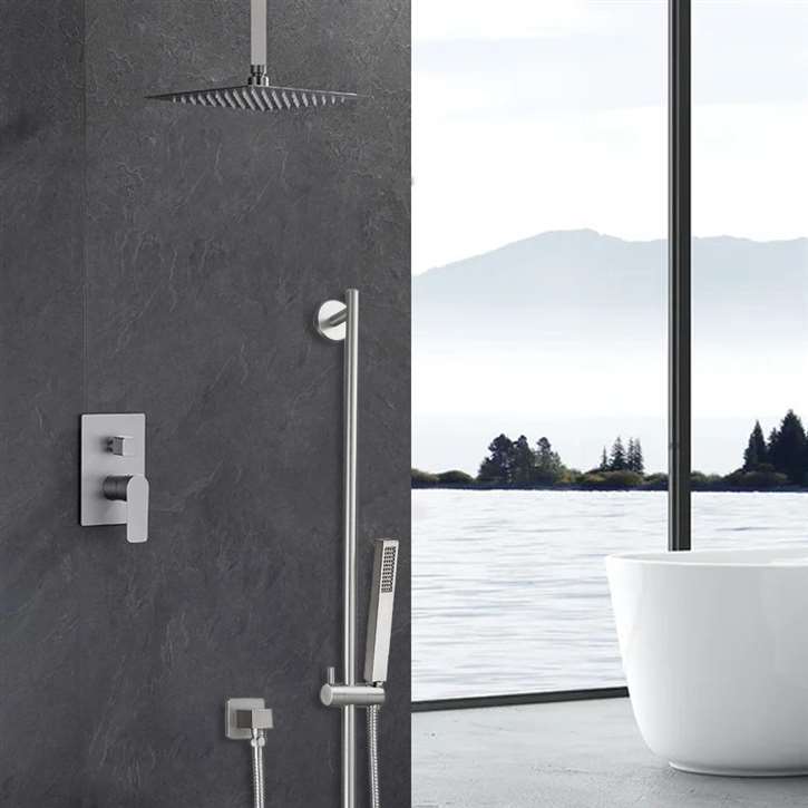 Fontana Marion Ceiling Mount Hot and Cold Mixer Rainfall Shower Set