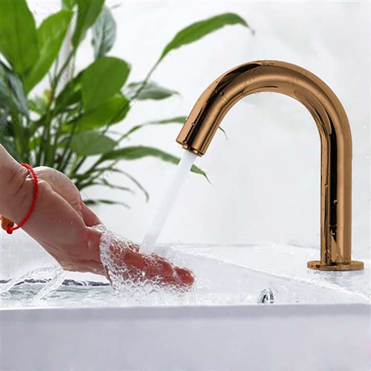 Fontana Brio Touchless Volume Sensor Hands-Free Light Oil Rubbed Bronze Finish Faucet