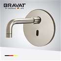 Bravat In Wall Mount Brushed Nickel Commercial Electric Instant Water Heater Automatic Faucet