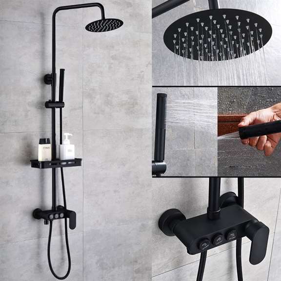 Fontana Milan Thermostatic Oil Rubbed Bronze Sprayer Shower Faucet - Type C