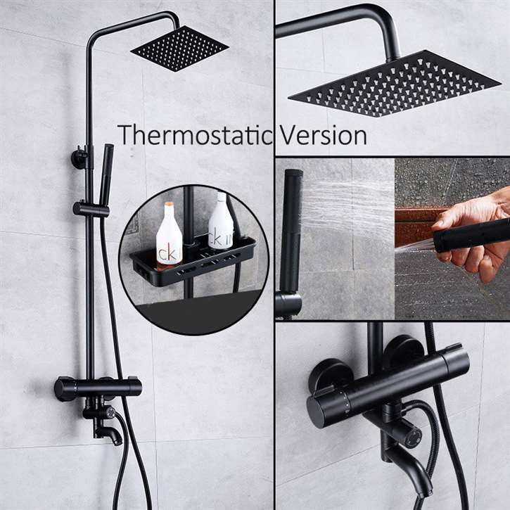 Fontana Milan Thermostatic Oil Rubbed Bronze Sprayer Shower Faucet - Type D