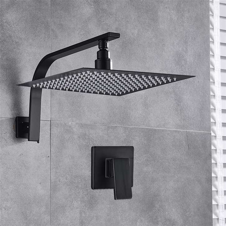 Fontana Bisbee Single Function Premium Wall Mount Square Shower Set