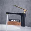 Fontana Modena Hot and Cold Mixer Matte Black Bathroom Sink Faucet