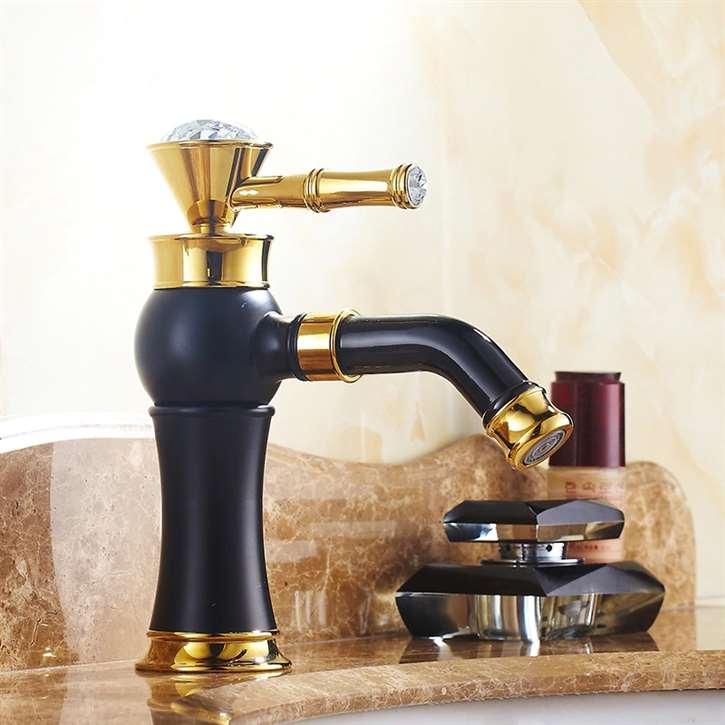 Antique Style 360 Rotatable Deck Mounted Sink Faucet