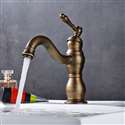 Fontana Dijon Single Hole Antique Brass Bathroom Sink Faucet