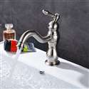 Fontana Dijon Single Hole Brushed Nickel Bathroom Sink Faucet