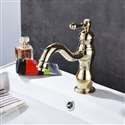 Fontana Dijon Single Hole Shiny Gold Bathroom Sink Faucet