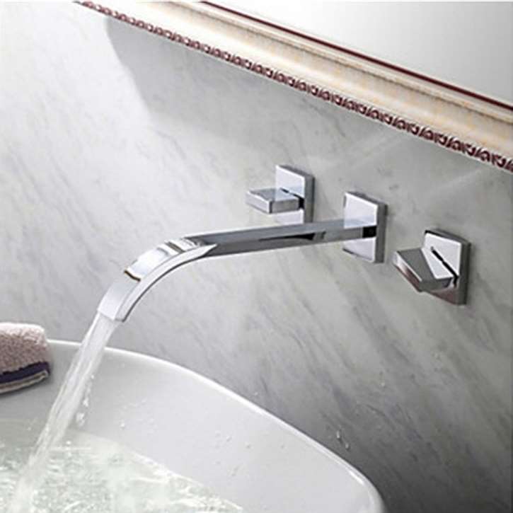 32% Sale Wall Mounted Chrome Bathroom Sink Faucet at FontanaShowers.com