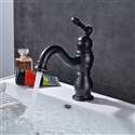 Fontana Milan Single Hole Dark Oil-Rubbed Bronze Bathroom Sink Faucet