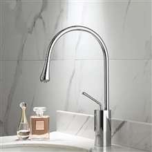 Single Lever 360 Rotation Spout Modern Brass Sink Faucet