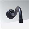 Dijon Matte Black Commercial Wall Mount Contactless Restroom Faucet