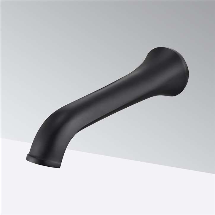 Lyon Commercial Wall Mount Touchless Restroom Faucet in Matte Black