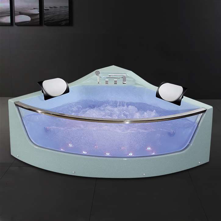 Fontana Modern Acrylic Massage Corner Bathtub