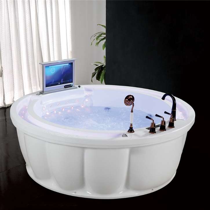 Peru Circle Hydraulic Whirlpool Massage Bathtub