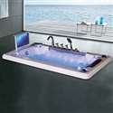 Napoli One Person Drop-In Combo Massage Bathtub with LCD TV