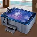 Fontana Four Person Whirlpool Combo Hot Spa Massage Bathtub